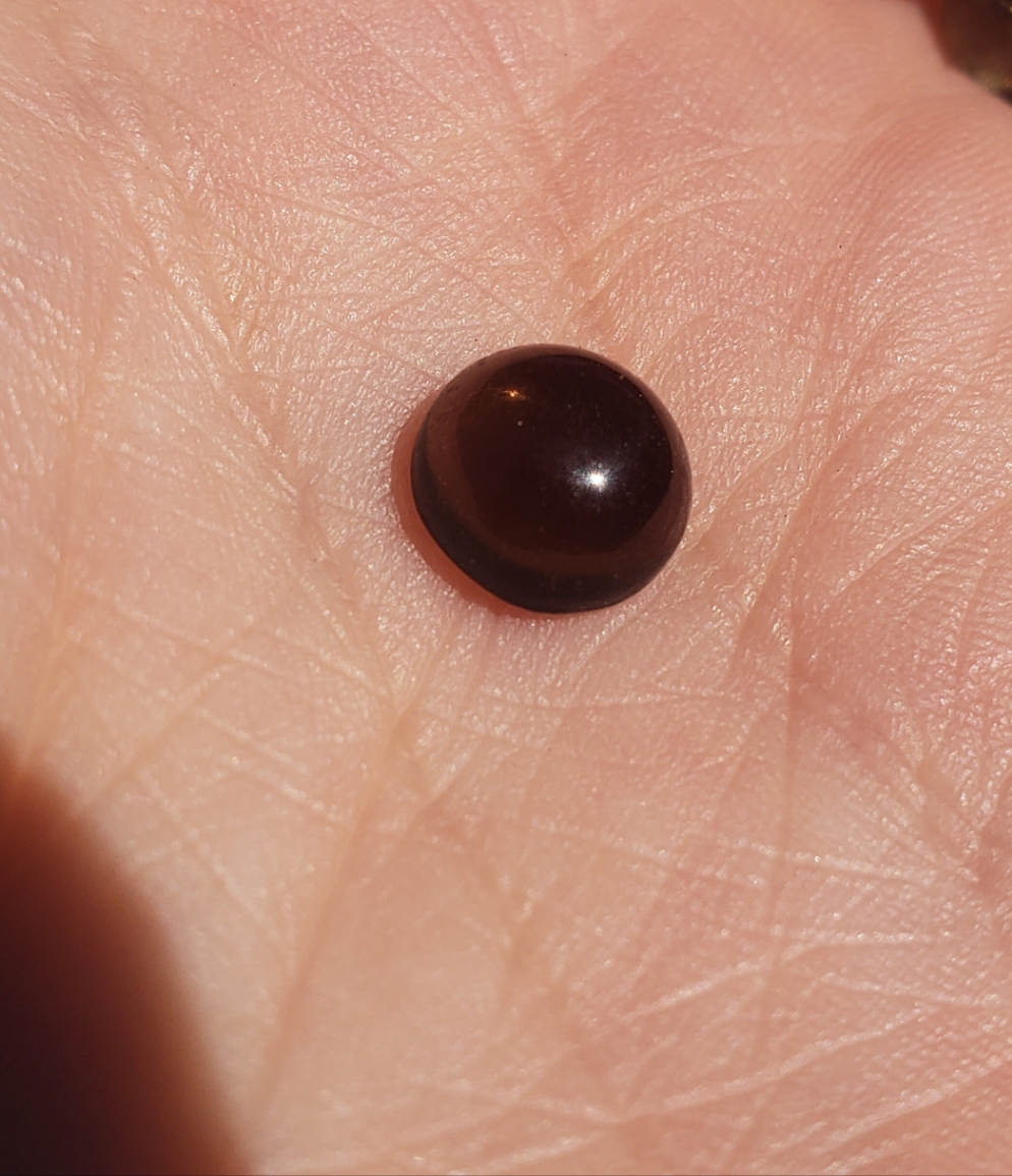 Smokey Quartz 8mm rounds. 1 piece Brown accents. Small Metaphysical. Jewlery making supplies. Gift ideas. random grab.