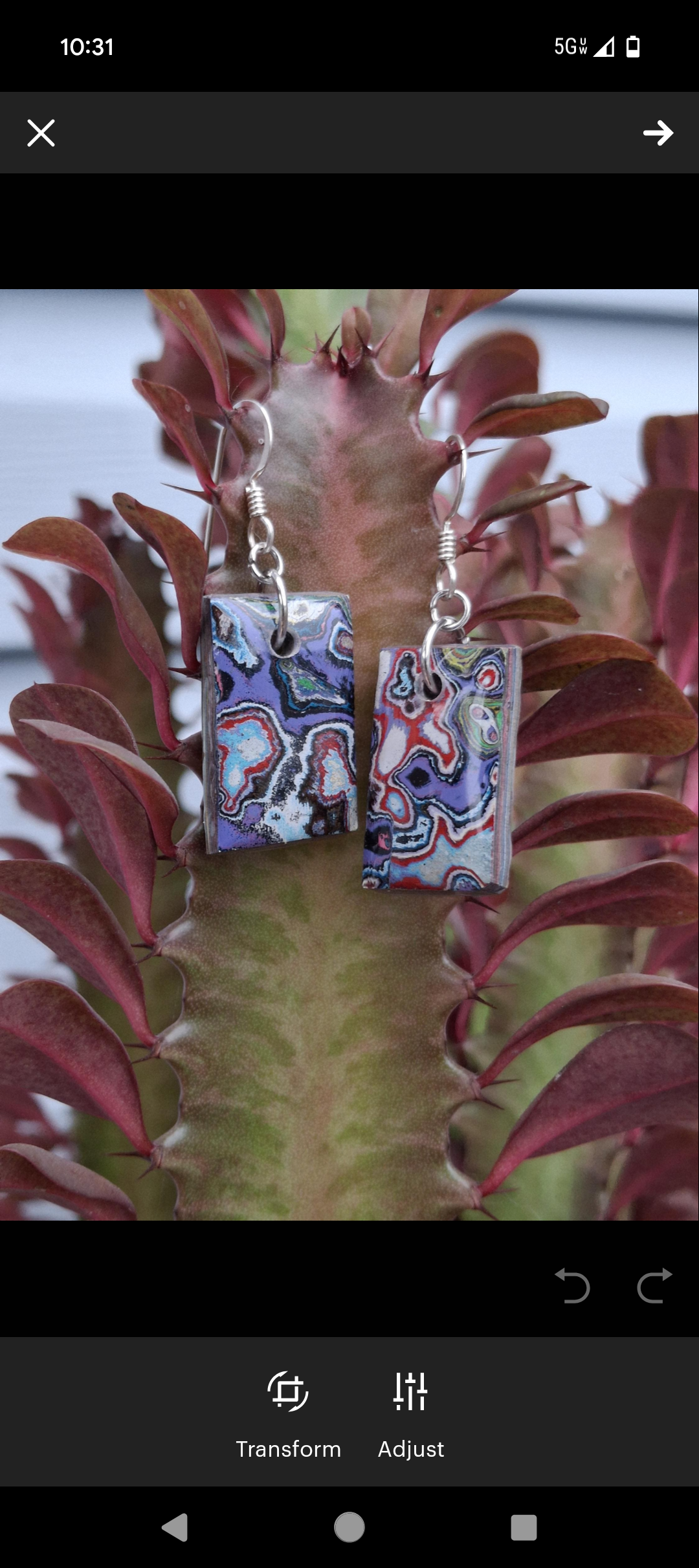 Graffiti style Earrings handmade with Sterling Silver ear hooks. multi color earrings, dangle earrings. unique one of a kind gift.