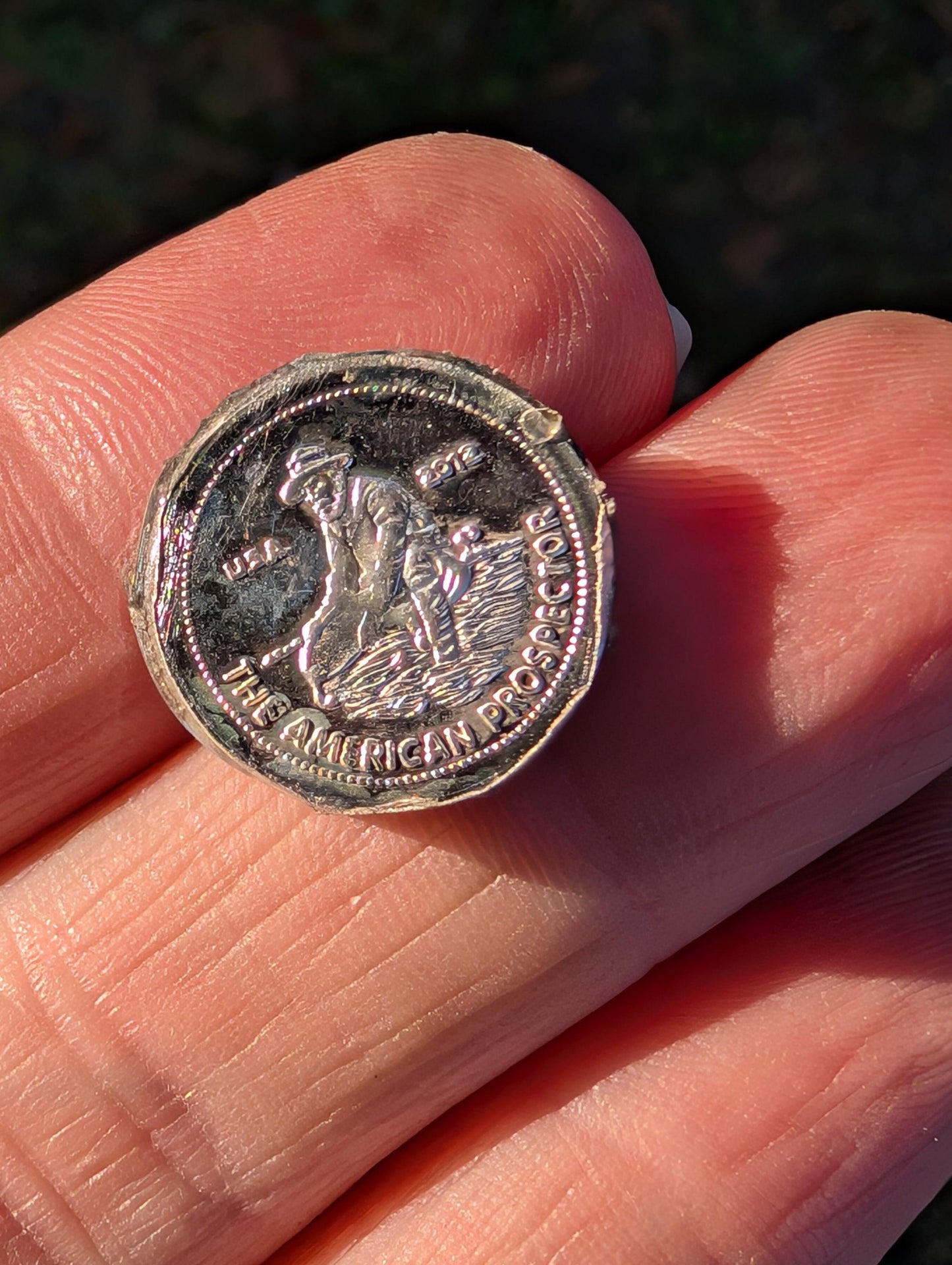 Graffiti Cabochon. multi color. Small. 1gram silver. .99 recycled . yellow wearable art jewelry making ##7