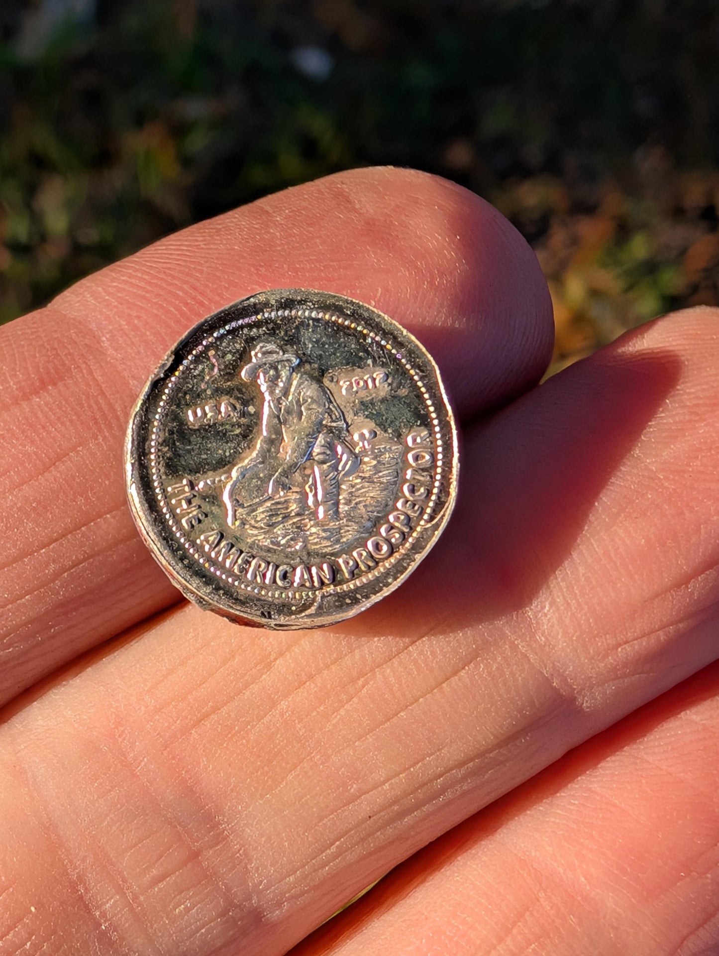 Graffiti Cabochon. multi color. Small. 1gram silver. .99 recycled . wearable art jewelry making #10