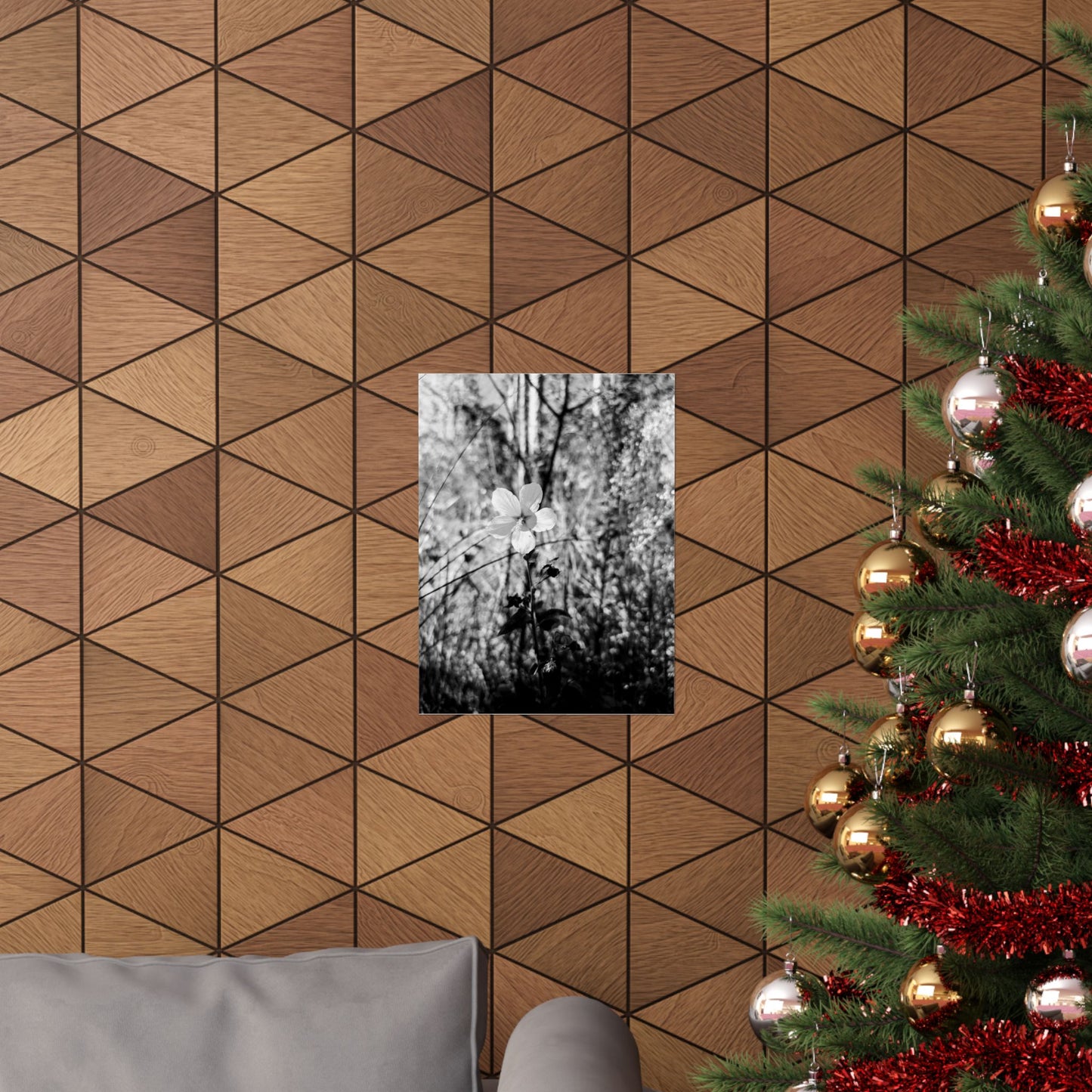 Black and White floral print