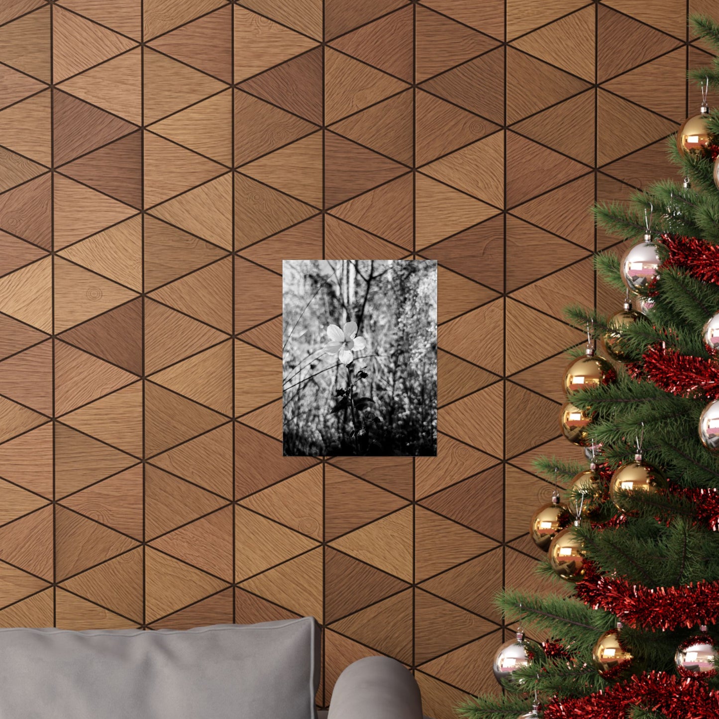 Black and White floral print