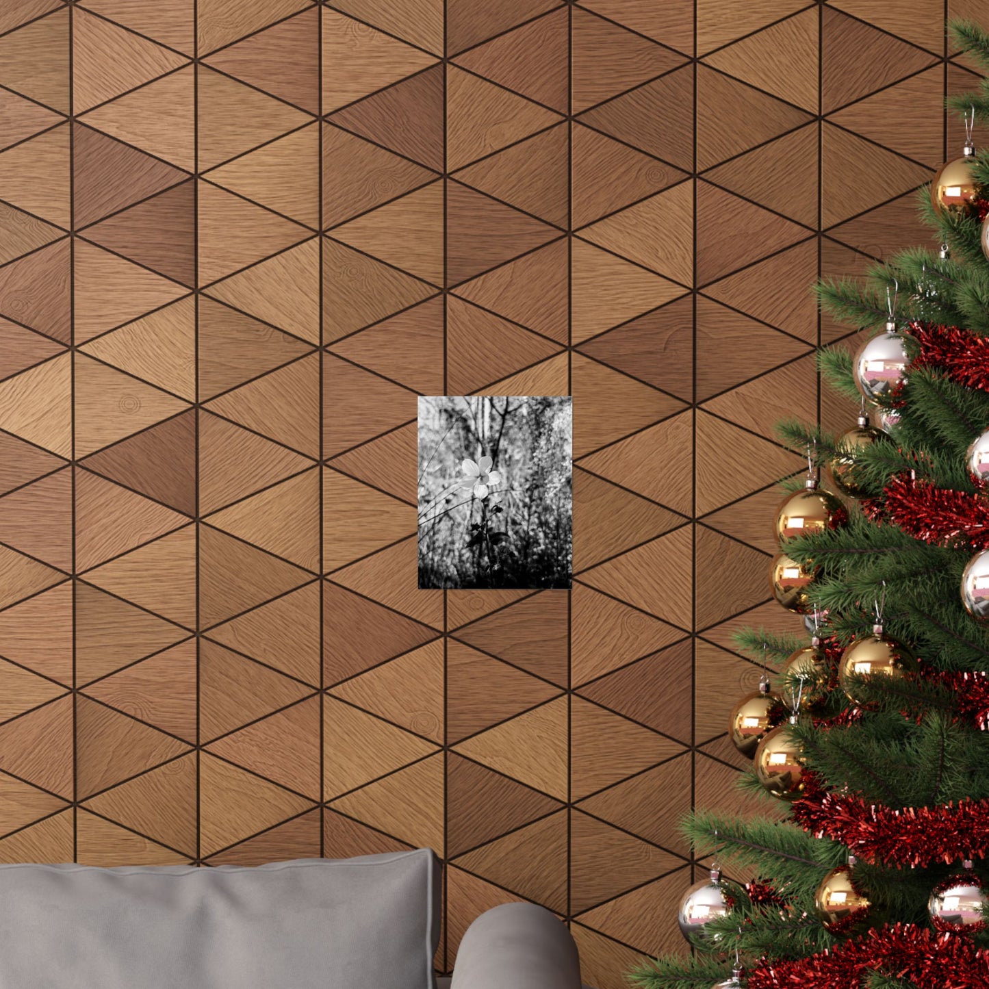 Black and White floral print