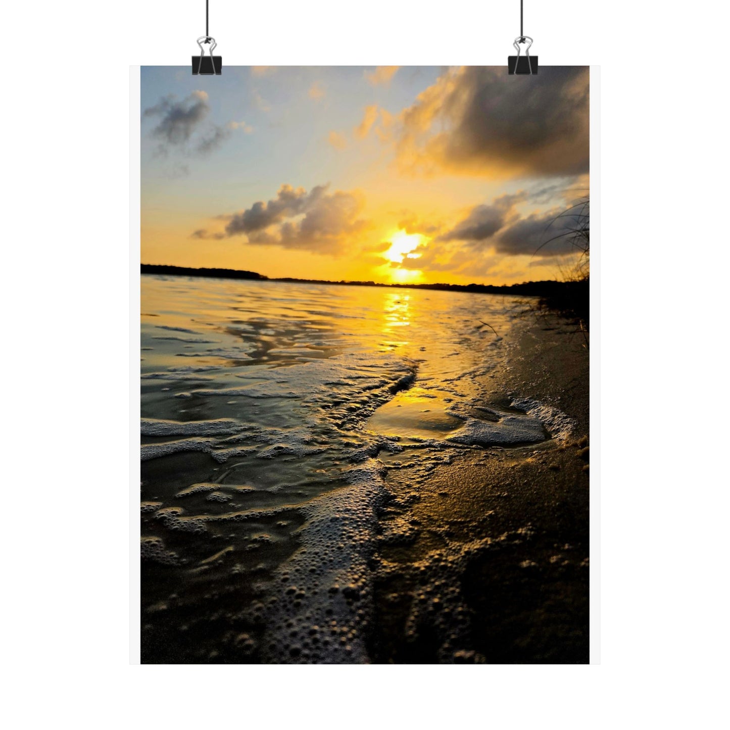 Bayou Sunset satin print