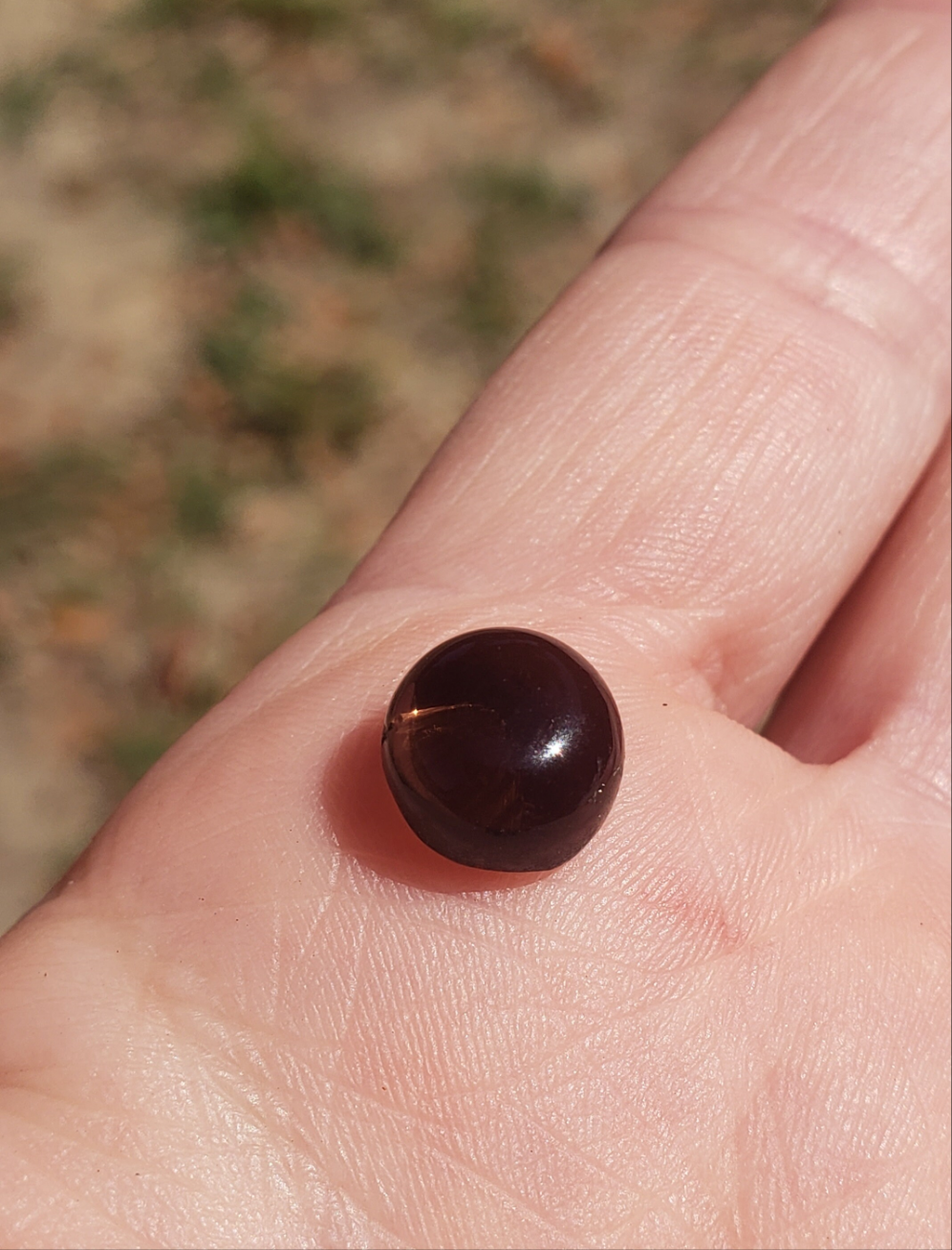 Smokey Quartz 9mm rounds. 1 piece Brown accents. Small Metaphysical. Jewlery making supplies. Gift ideas. random grab.