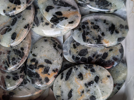 Green tourmaline quartz lower grade Ovals.