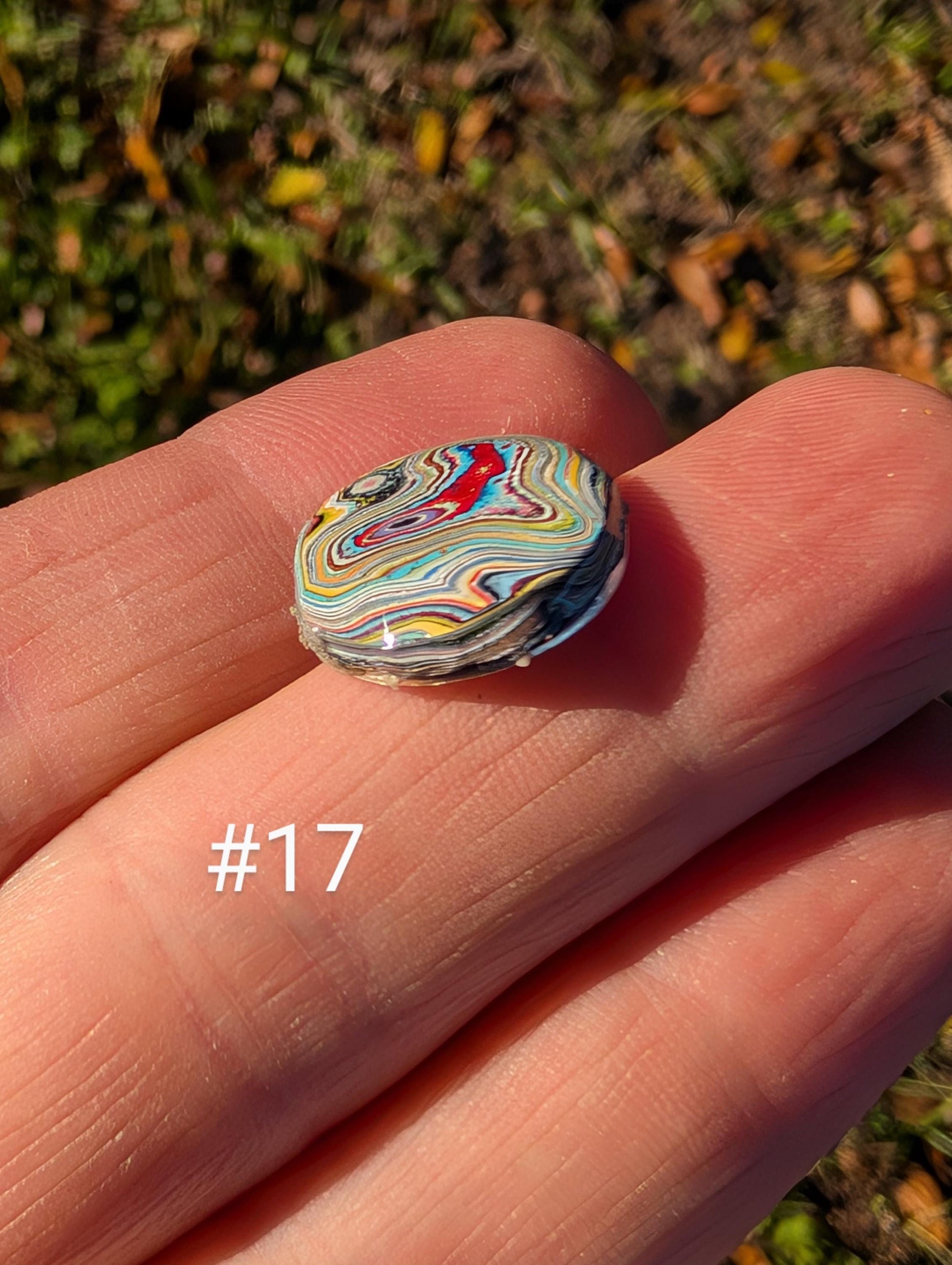 Graffiti Cabochon. multi color. Small. 1gram silver. .99 recycled . Pink yellow wearable art jewelry making #17