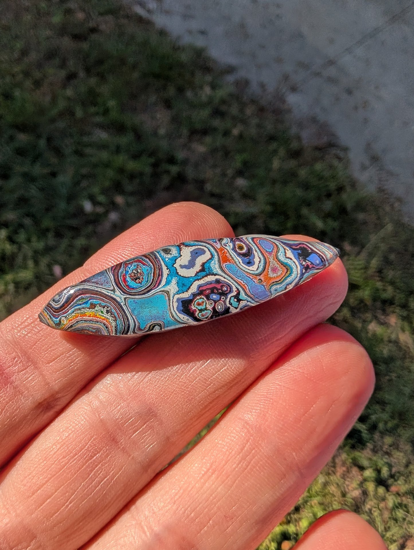 Graffiti Cabochon. multi color. Marquee recycled wearable art jewelry making #4