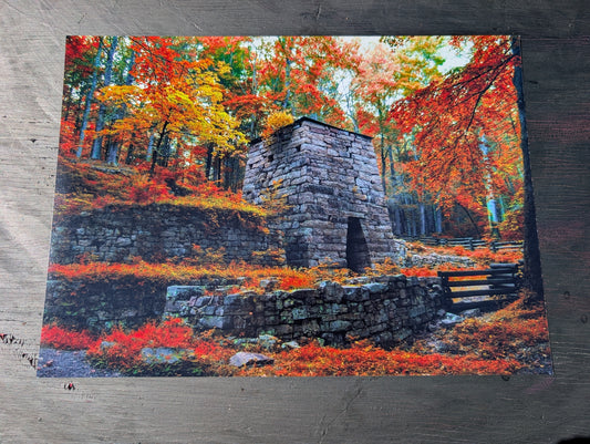 Fall Landscape print. Scenery. Stone Furnace. Photography. 11x14 gloss photography print #13