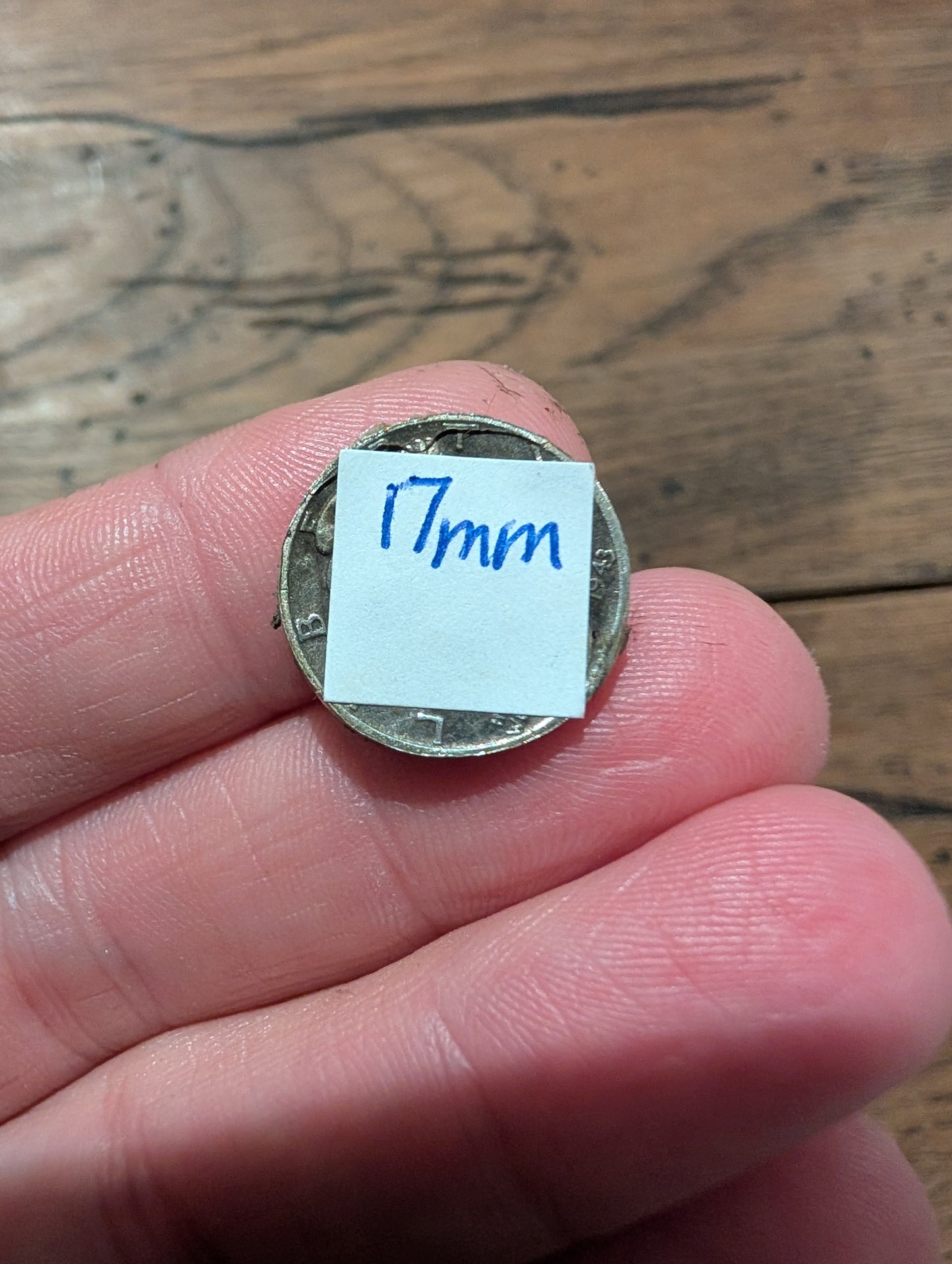 Graffiti Cabochon. multi color. Small. silver dime recycled . Orange wearable art jewelry making #18